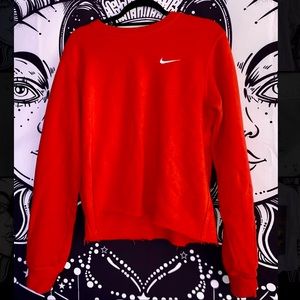 Red Nike Crewneck